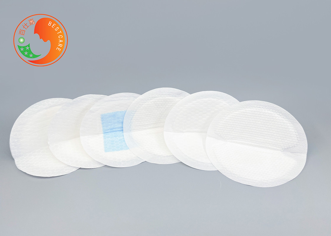 Highly Absorbent Disposable Breast Milk Pads Anti Leakage Pearl Pattern Wrinkle Free