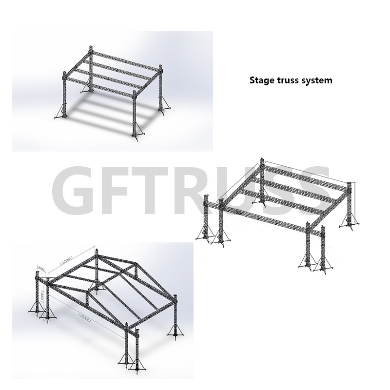 290mm*290mm Square Aluminum Stage Truss System 6061-T6
