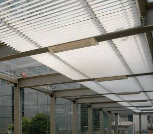 China 6063 T5 3.0mm Powder Coating Louvre Skylight Roof System wholesale