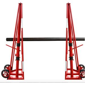 China Hydraulic Cable Drum Jack Heavy Load Hydraulic Cable Reel Stand on sale