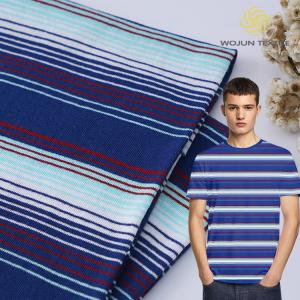 China 100% Cotton Yarn Dyed Stripe Knit Fabric For Activewear wholesale