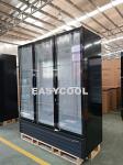 Ice Cream Upright Display Freezer 1200L Glass Door Vertical Showcase Freezer