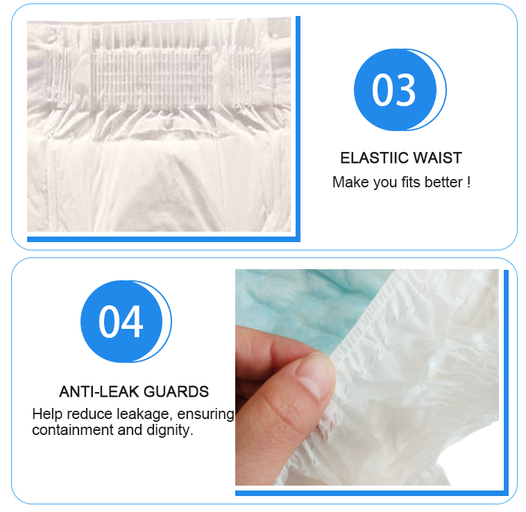 Non Woven Fabric Super Absorbent Large Size Adult Pull Up Diaper For Old Man Woman And Baby
