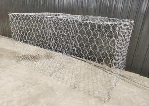 China Hexagonal 80x100mm Metal Gabion Baskets Double Twisted Woven Galfan Coated 2x1x1m wholesale