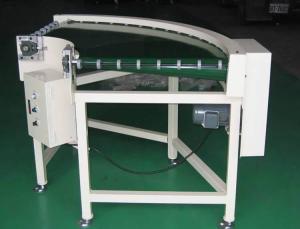 China PVC Curve 90 Degree Belt Conveyor , Slat Powered Belt Conveyor For Food Industry wholesale
