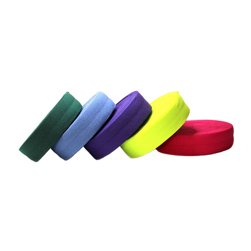 Yellow 2cm Flat Nylon Elastic Webbing 20mm Fold Over Elastic Ribbon