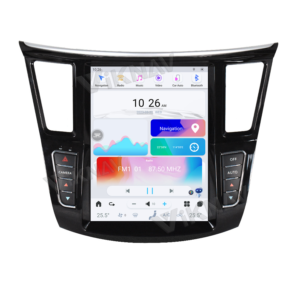 Viknav Car Radio For Infiniti QX60 (2011-2020) 12.3 inchAuto Audio Video WiFi Wireless CarPlay Upgrade Multimedia player