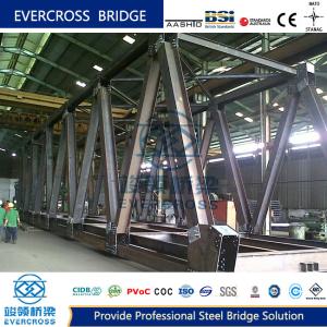 China High Stiffness Steel Truss Bridge Main Girder And Easy Maintenance wholesale
