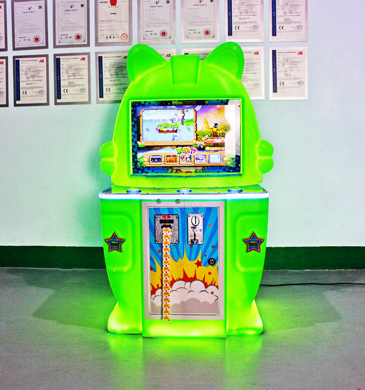 Mini Pat Music Kids Video Game Machine Coin Pusher Capsule Toy Game Machine
