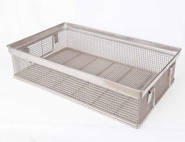 100mm Height 1mm Wire Stainless Steel Wire Baskets For Household