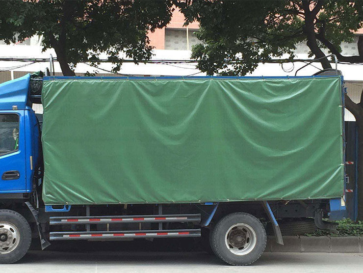Green PVC Container Tarpaulin 480gsm Waterproof Truck Tarpaulin