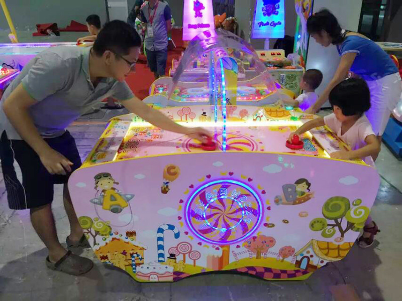 Metal Arcade Gaming Machines Table Mini Billiard Candy style Hockey Arcade Machine