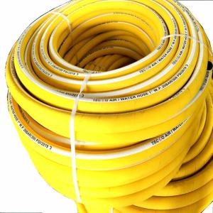 China Professional Compressor Air And Water Hose Rubber Yellow Color Heavy Duty wholesale