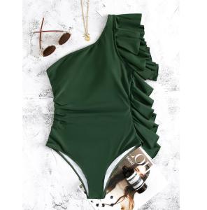 China Nylon One Shoulder One Piece Swimsuit UPF50++ wholesale