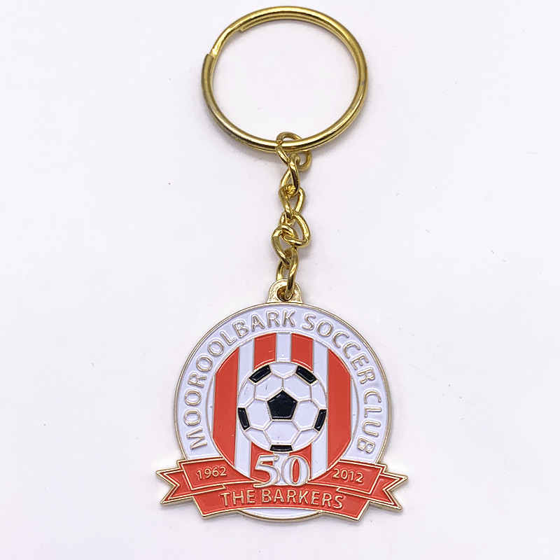 Two Sides Souvenir Keyrings , Silver Nickel Plated Personalised Promotional Keyrings