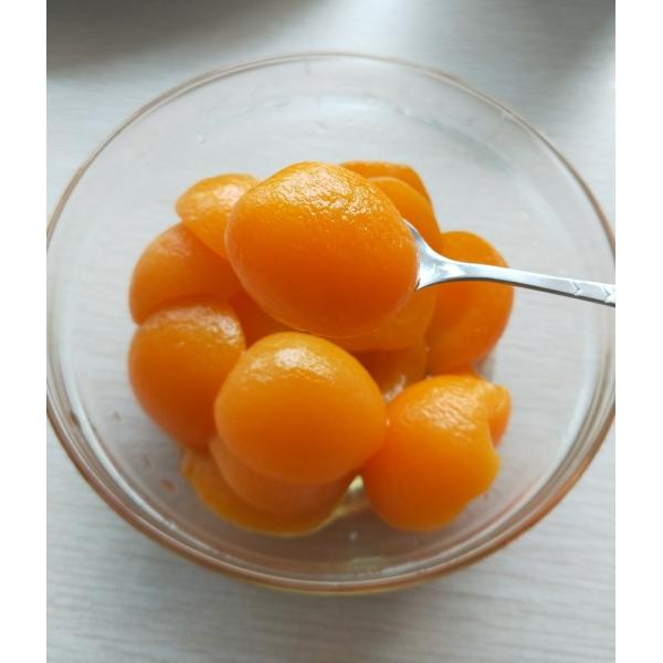 Health Canned Apricot Halves , Bulk Canned Food Natural Flavor And Taste