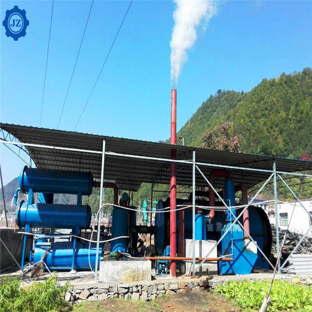 20ton Scrap Tire Recycling Waste Tyre And Plastic Pyrolysis To Fuel Oil Plant