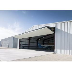 China Customed Size Metal Hangar Building Q235 H Section Steel Aircraft Hangar Big Span wholesale