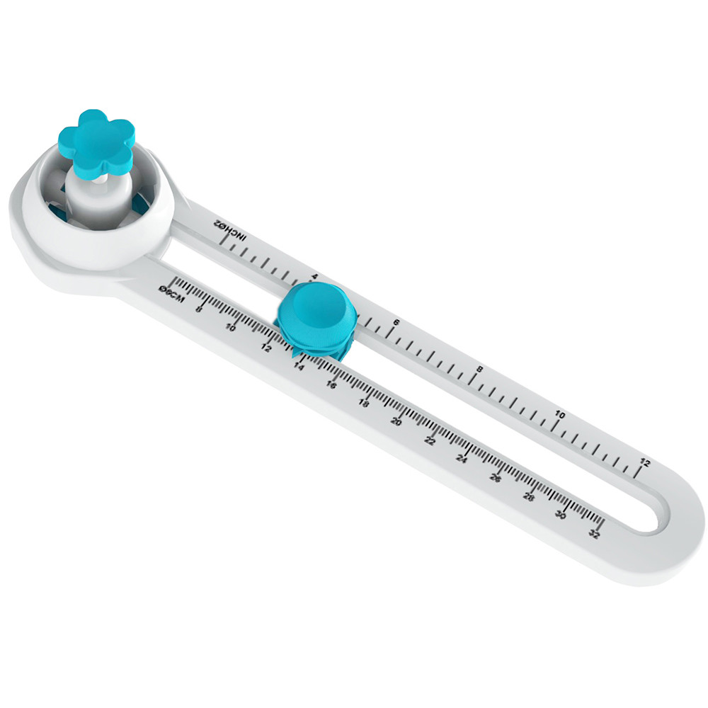 3 Sheets Paper 32cm Diameter Adjustable Circle Cutter Paper Hand Operated