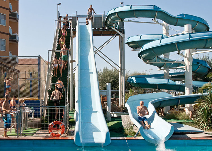 Amusement Park Outdoor Pool Fiberglass Water Slide