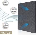 Wall Decoration Black Acoustic Panels Sound Absorbing 600x600mm