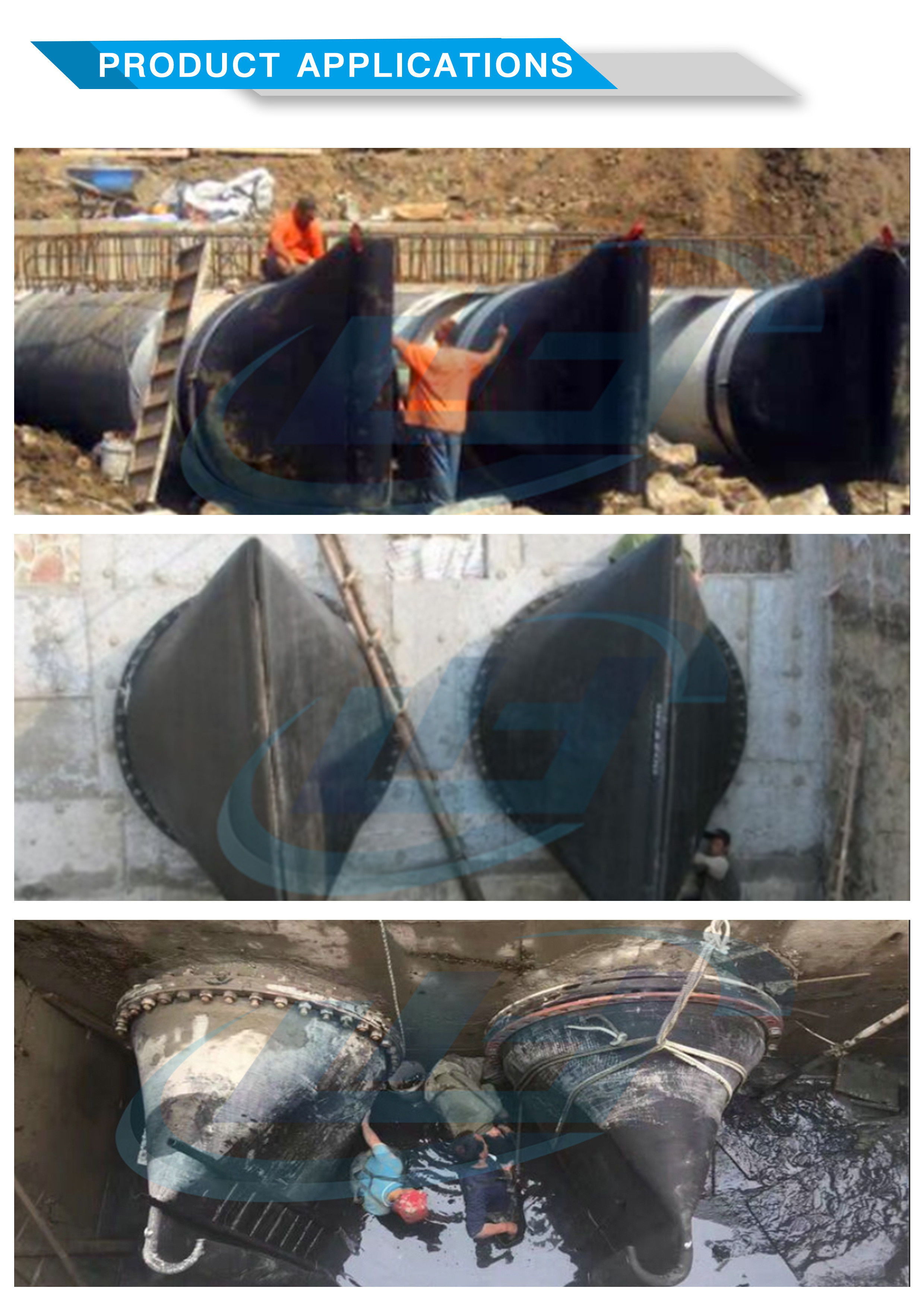Weather Resistance EPDM Dn150 Din Pn16 Rubber Duckbill Check Valve For Pipe Fitting