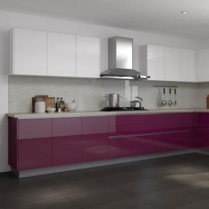China Modern Plywood Assembled Cabinets Laminate Kitchen Cabinets With Sintered Stone wholesale