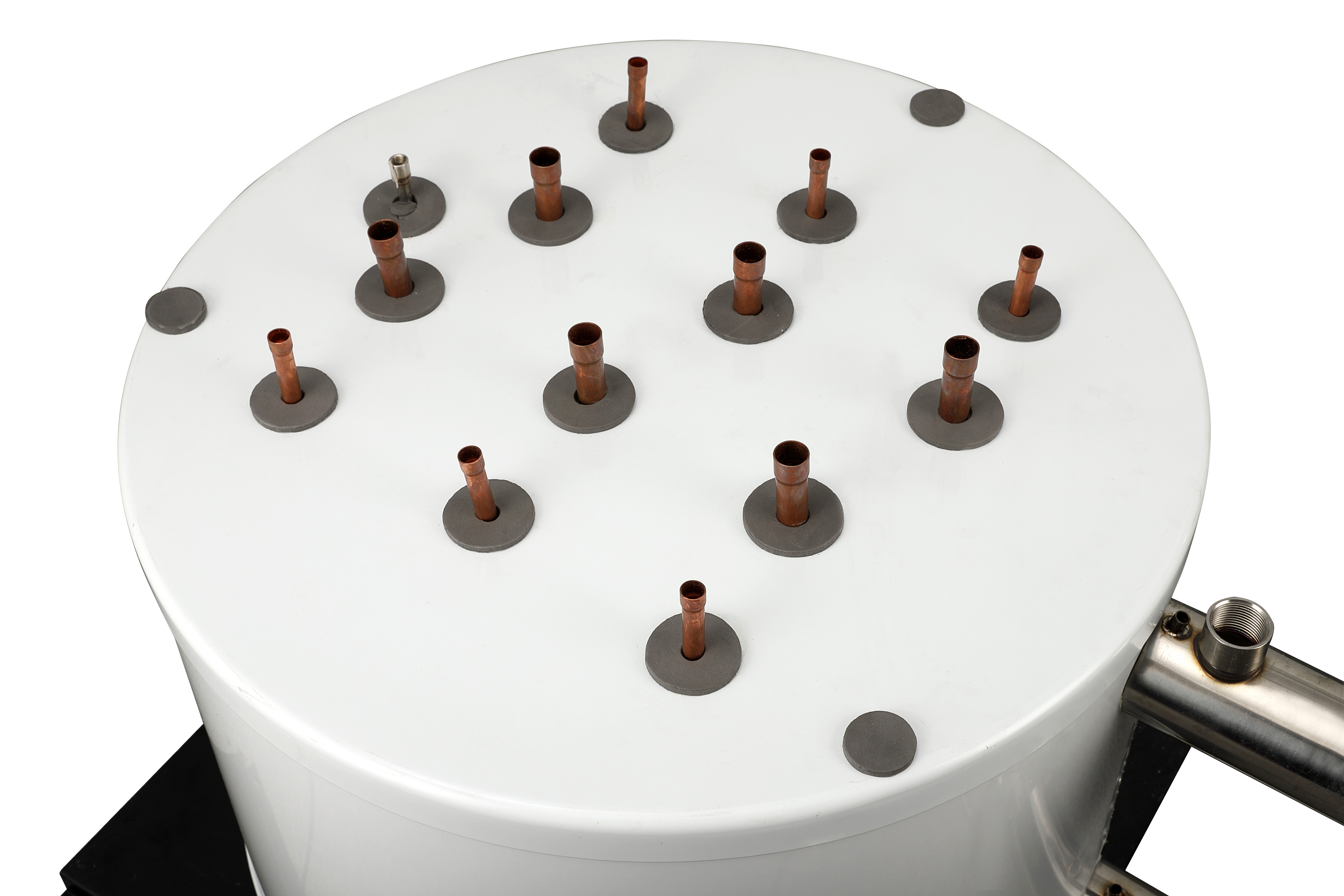 PU Foam Covered 48KW Tank Heat Exchanger , Safety Coil In Shell Heat Exchanger