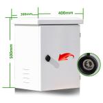 Galvanized Steel Electrical Enclosure Cctv Power Supply Distribution Box White