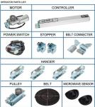 Microcomputer Controller Automatic Telescopic Sliding Door motorized