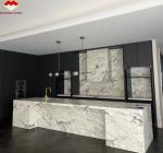 Polished Beautiful Paonazzo Marble Stone for Hotel Kitchen Countertop Decoration