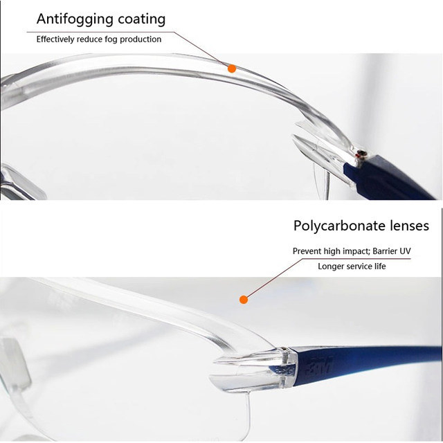 Easy Bending PPE Safety Goggles / Cool Safety Glasses Anti Chemical Fluid
