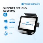 True Flat 15 Inch Touch Screen POS System 1024*768