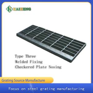 China T3 Steel Grate Stair Treads Hot Dip Galvanized Grating Steps wholesale