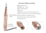 Aluminum Alloy Microneedling Eyebrow Pen Permanent Makeup Machine Easy To