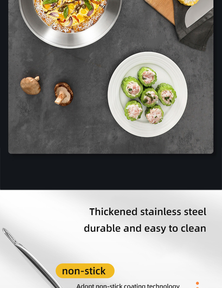 Best Whole Frypan Stainless Steel Cooking Pan Induction Cookware Frypan Non Stick Frying Pan