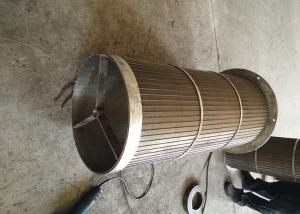 China Industrial Rotary Screen Drum , Welded Wedge Wire Cylinder Screen wholesale