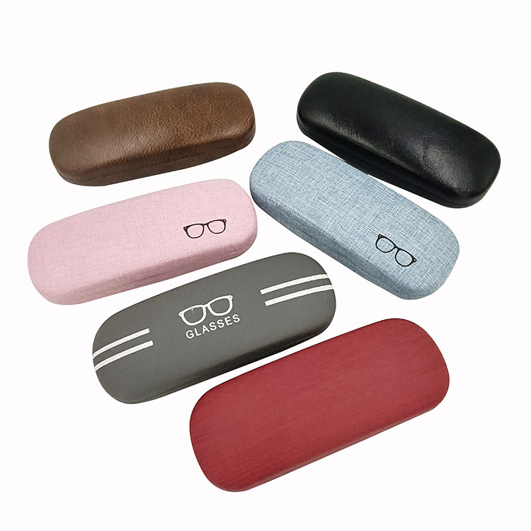 Portable Leather Metal Glasses Case Easy To Carry Customization