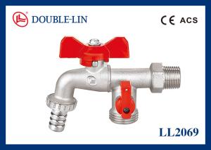 China Washing Machine Double O Ring Stem Brass Bibcocks wholesale