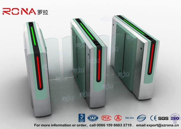 Security Turnstile Barrier Gate Sliding , Waist High Turnstile Intelligent