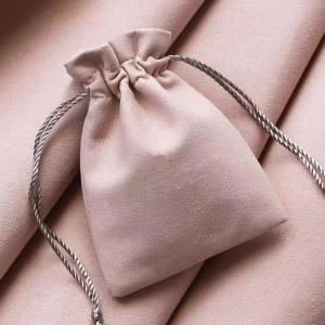 China Earrings Ring Drawstring Jewelry Pouch Deboss Printed Jewellery Gift Pouch wholesale