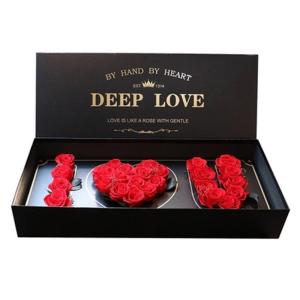 China Rose for friend's gift New Gift Box Deep In Love Preserved Roses Boxes Eternity Roses Gift Arrangement wholesale