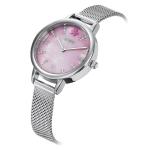 Alloy MOP Dial Steel Mesh Band Watch Women With Japan Quartz Movement