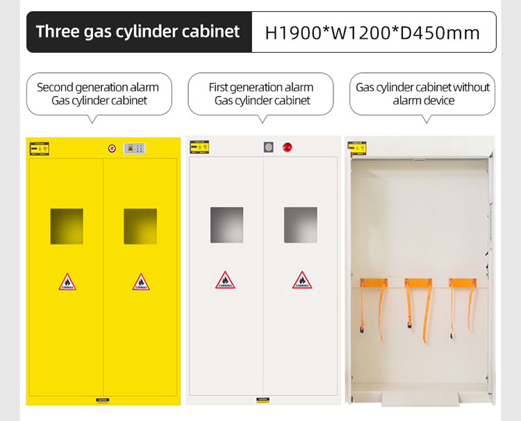 All Steel Bottle Holding Cabinet Multiple Functions Laboratory Drug Cabinet Chemical Toxic Standard Double Door Safety Cabinet