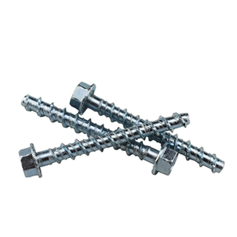 Hex Head Coarse Thread Concrete Screws 7.5mm Diameter For Fastening Objects 1-1/4 Inch Length