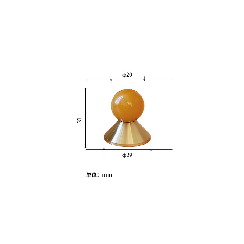 New Design Brass Jade Wardrobe Pull Handle Sliding Closet Door Knobs