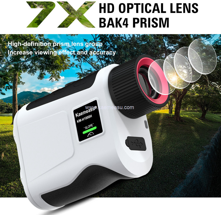 kaemeasu 1000m Laser Rangefinder Rechargeable LCD Display Golf Range Finder With Magnetic Adsorption H1000H