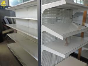 China Heavy Duty Hypermarket Racks 120KG/ Layer Load Cream White Color Steel wholesale