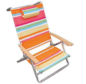 China 600D Polyester Arm Low Camping Foldable Chair Tommy Bahama Folding Beach Chair wholesale
