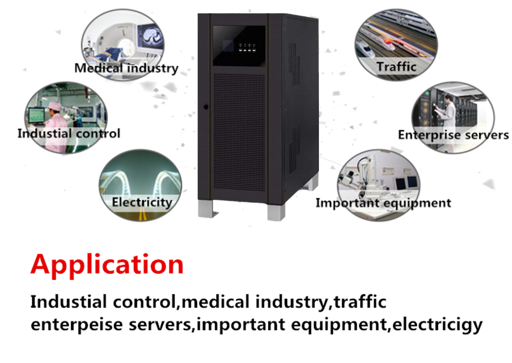 Double Conversion 80KW 100KVA UPS 3 Phase 380V 400V 415V Industrial Ups System